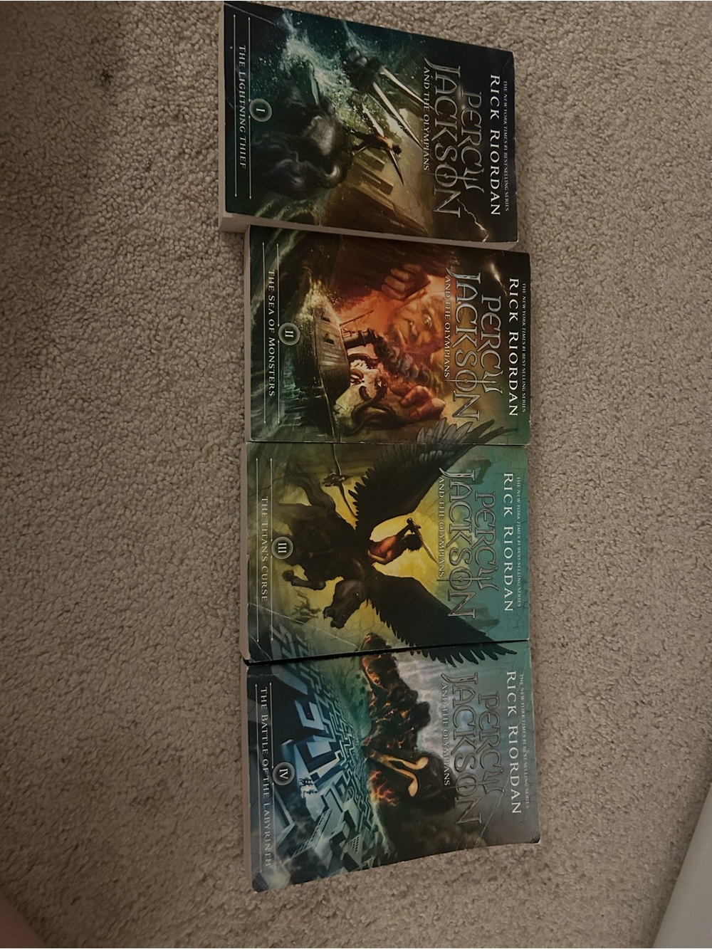 Percy Jackson Paperback Book Set - Multi-Color Covers